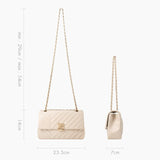 L-QUILTING One shoulder bag - Beige