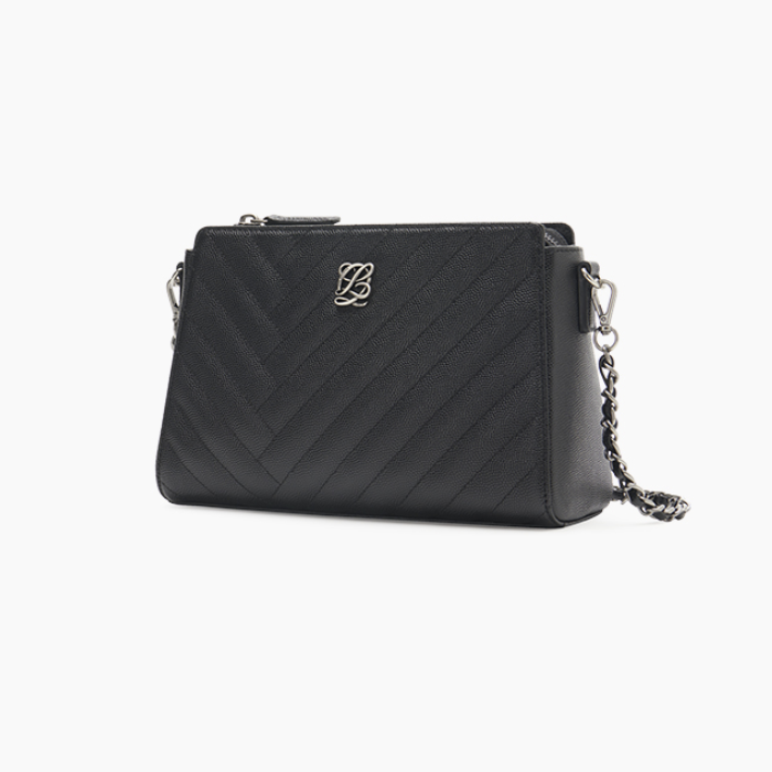 Wallet QUILTING shoulder ポーチ付き／black NEW)11BL L-QUILTING Shoulder Bag – LOUIS QUATORZE