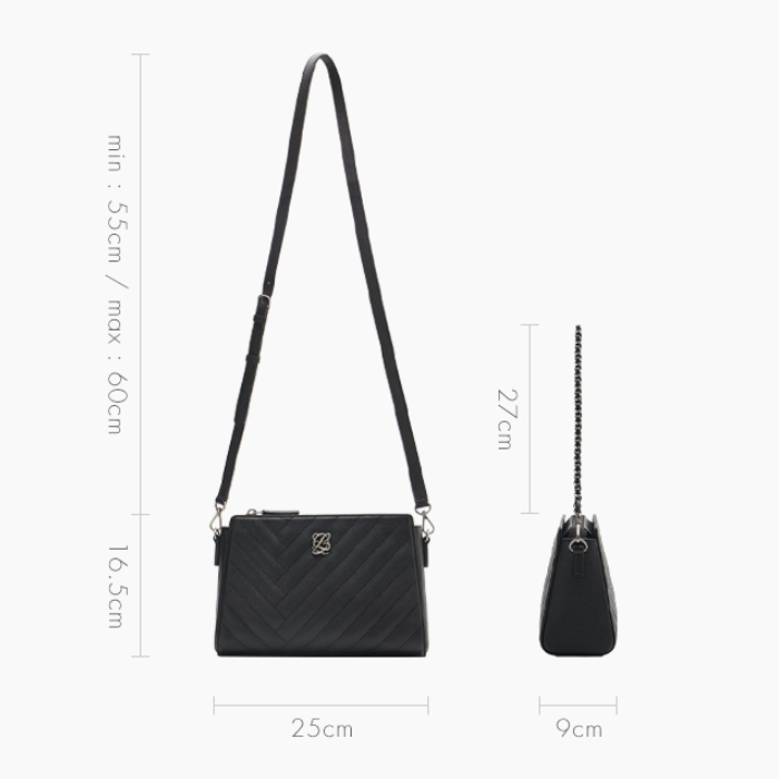 QUILTING shoulder bag ポーチ付き／black NEW)11BL L-QUILTING Shoulder Bag – LOUIS QUATORZE