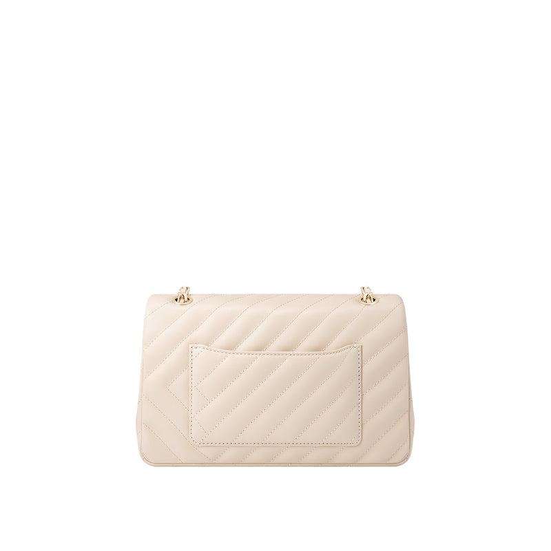 L-QUILTING One shoulder bag - Beige